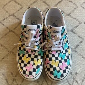 Vans DOHENY BUTTERFLY CHECKERBOARD Girls size 4